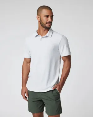 vuori Men's Gamepoint Polo in Frost Grey