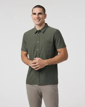 vuori Men's Short Sleeve Ace Button Down in Oregano
