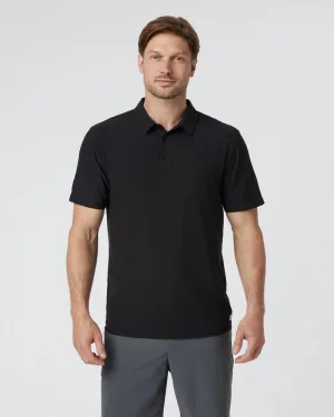 vuori Men's Strato Tech Polo in Black