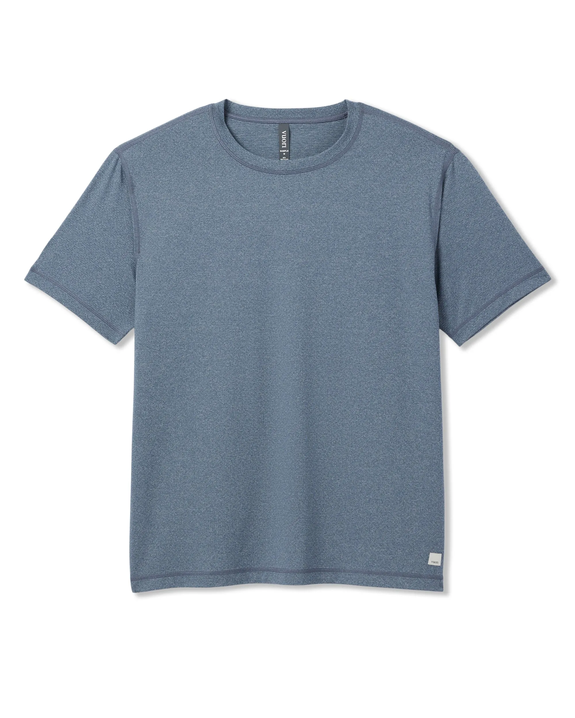 vuori Men's Tradewind Performance Tee 2.0 in Pacific Heather