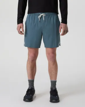 vuori Men's Trail Short 2.0 in Pacific/ Heather Grey