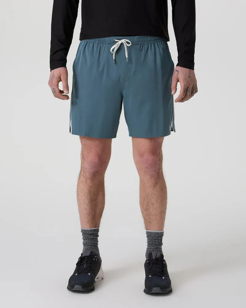 vuori Men's Trail Short 2.0 in Pacific/ Heather Grey