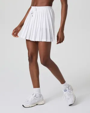 vuori Women's Clementine Pleated Skirt 15" in White