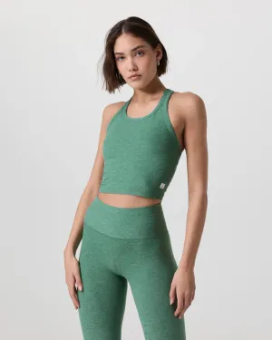vuori Women's Elevation Racerback Tank in Creek Heather