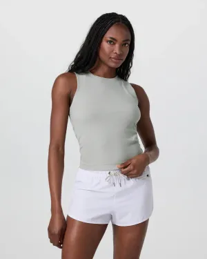 vuori Women's Pose Modern Tank in Talc