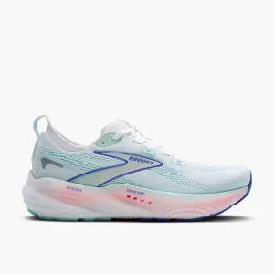 Women's Brooks Glycerin 22 Road Running Shoe in White/Limpet Shell/Amparo Blue