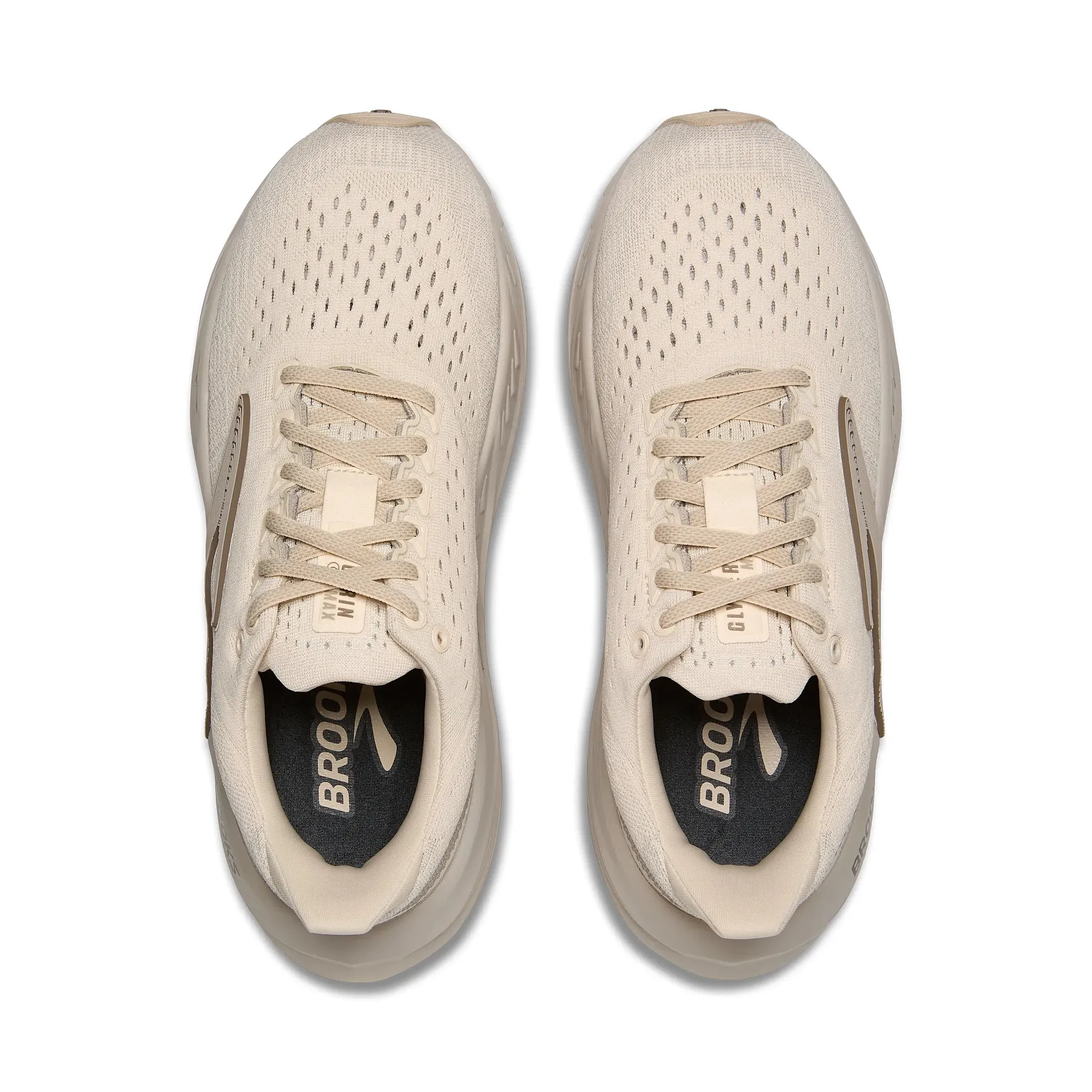 Women's Brooks Running Glycerin Max Road Running Shoe in Almond Peach/London Fog/White