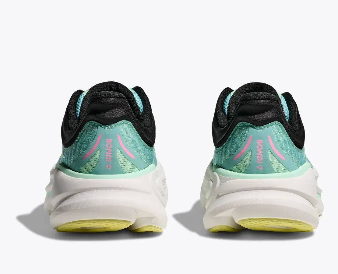 Women's HOKA Bondi 9 Running Shoe in Blue Spark | Mint Fluorite