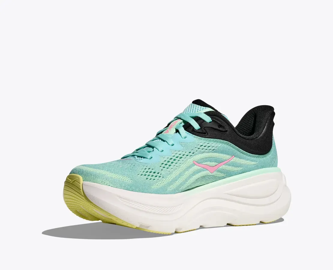 Women's HOKA Bondi 9 Running Shoe in Blue Spark | Mint Fluorite