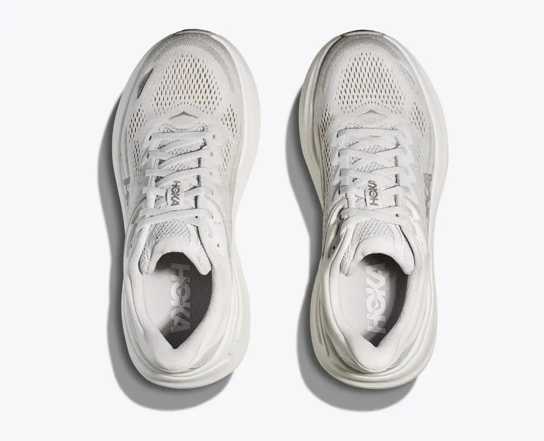 Women's HOKA Bondi 9 Running Shoe in Stardust | Silver