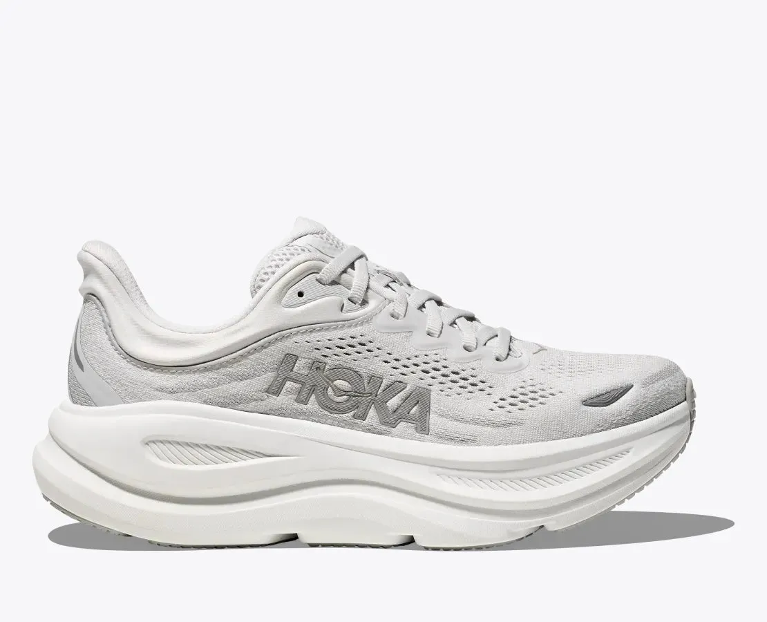 Women's HOKA Bondi 9 Running Shoe in Stardust | Silver