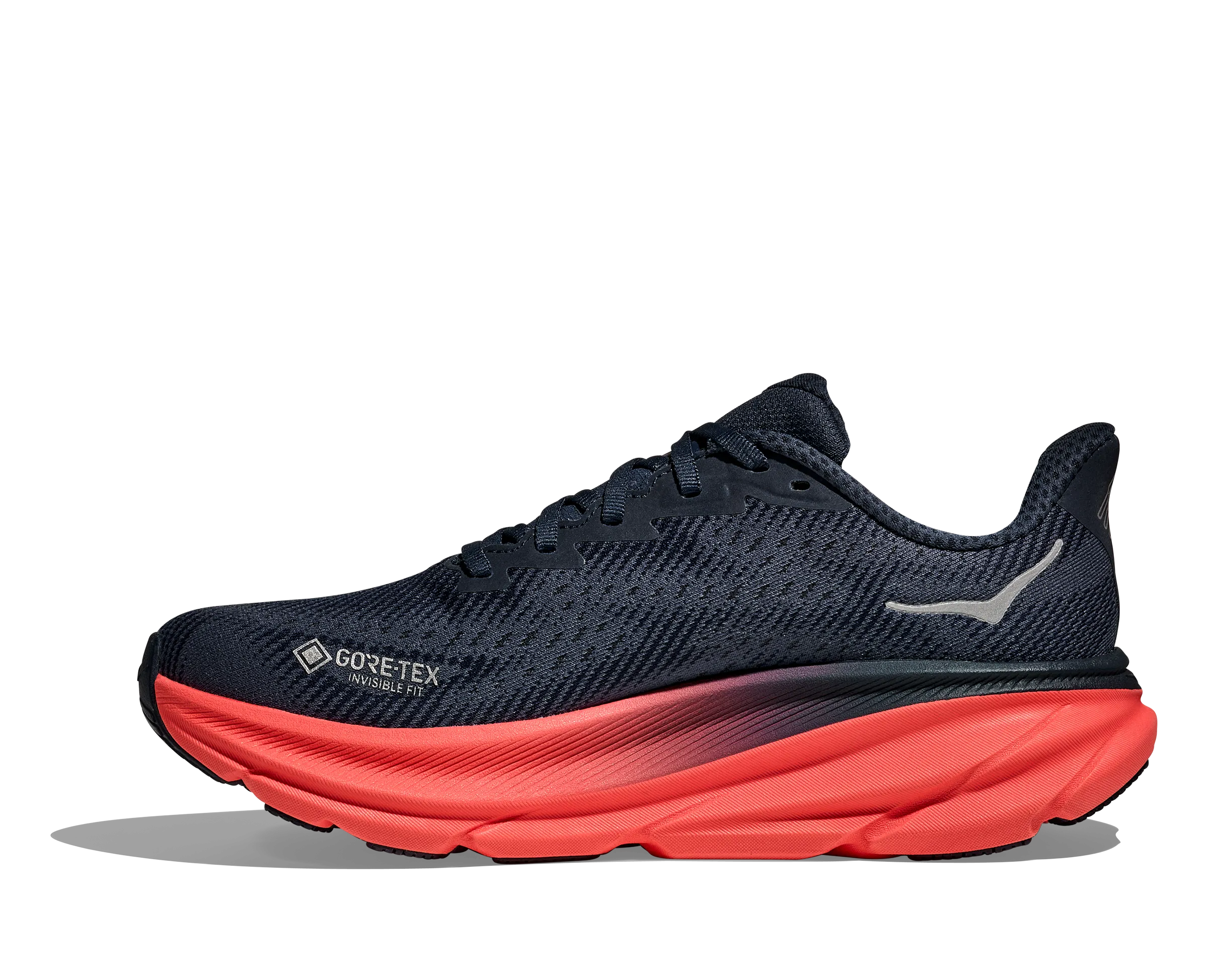 Women's HOKA Clifton 9 GTX Running Shoe in Varsity Navy / Nautical Dusk