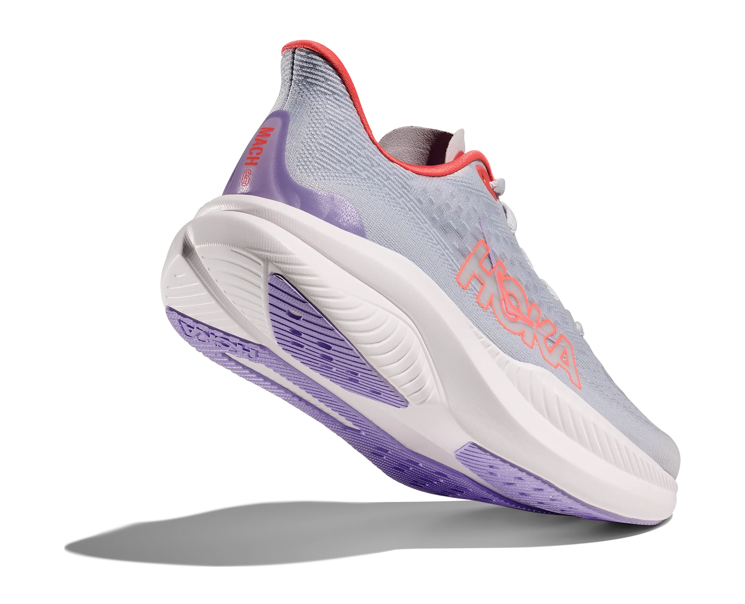 Women's HOKA Mach 6 Running Shoe in Pale Dusk / Gull