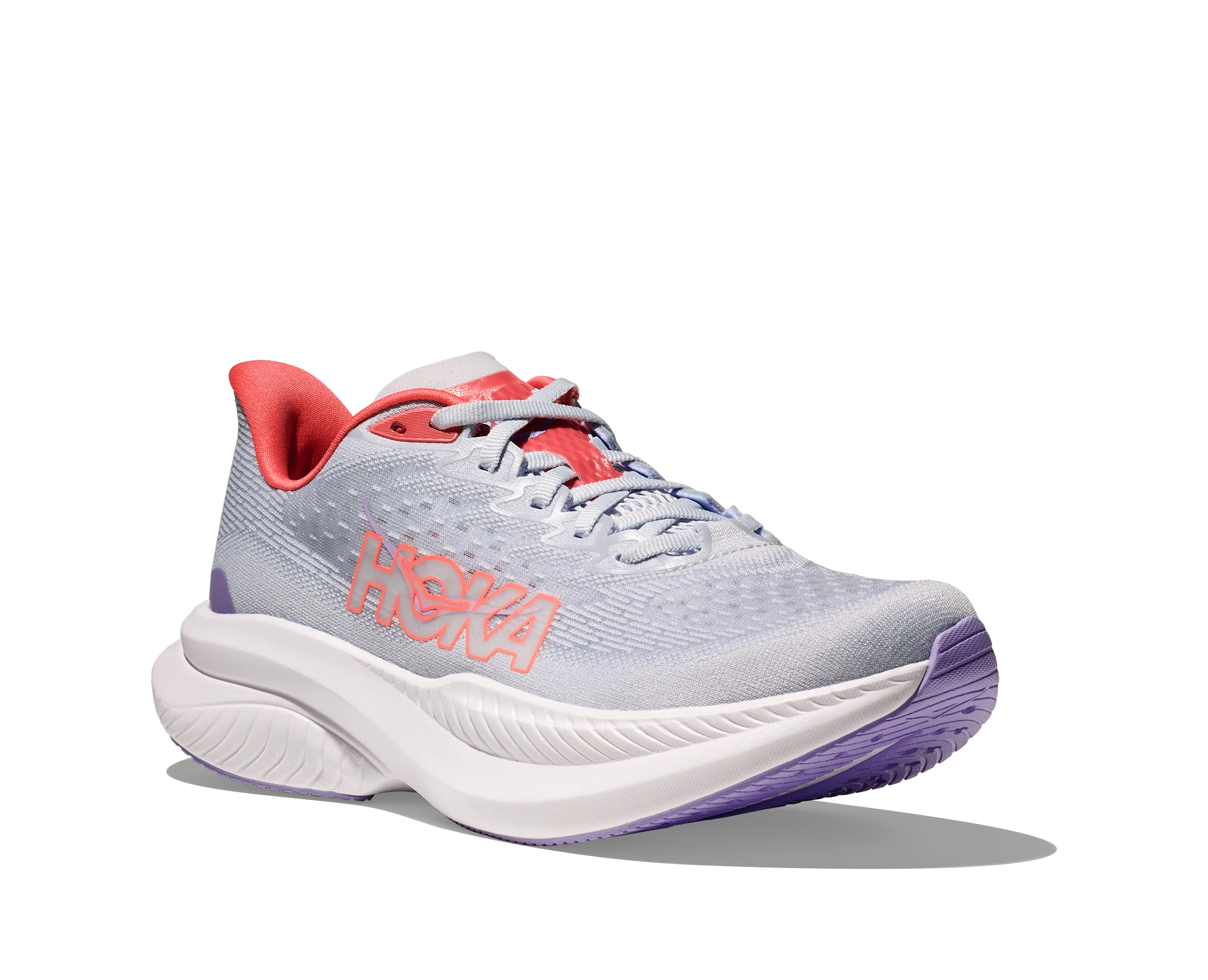 Women's HOKA Mach 6 Running Shoe in Pale Dusk / Gull