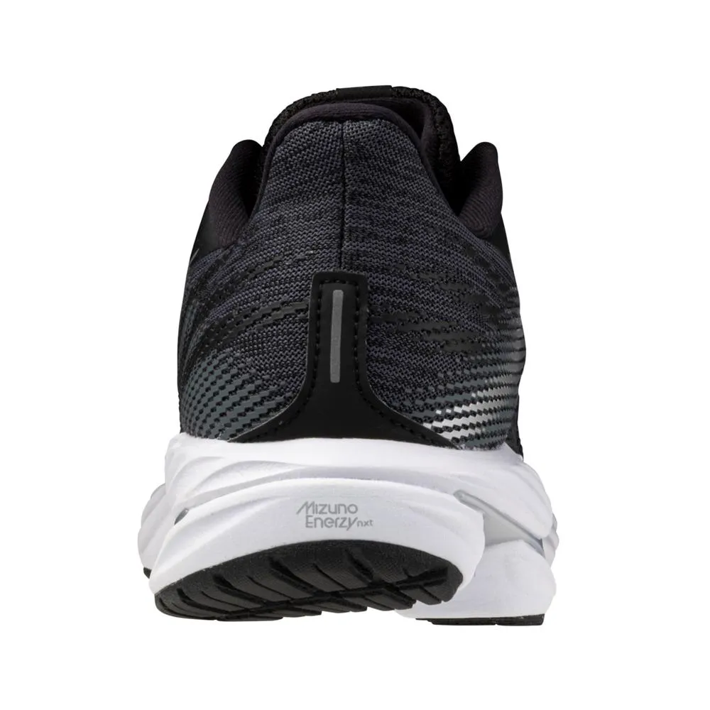 Women's Mizuno Wave Inspire 21 Running Shoe in Black Silver