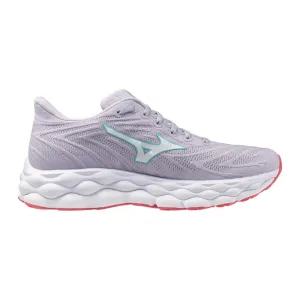 Women's Mizuno Wave Sky 8 Running Shoe in Thistle White