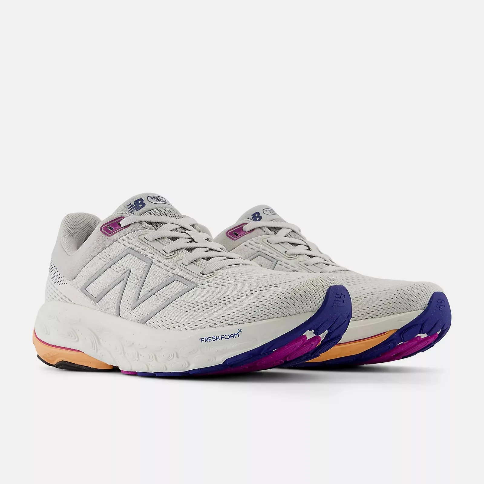 Women's New Balance Fresh Foam X 860 v14 Running Shoe in Grey Matter with Copper and Silver Metallic