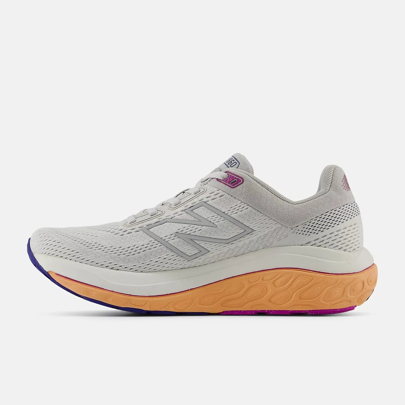 Women's New Balance Fresh Foam X 860 v14 Running Shoe in Grey Matter with Copper and Silver Metallic