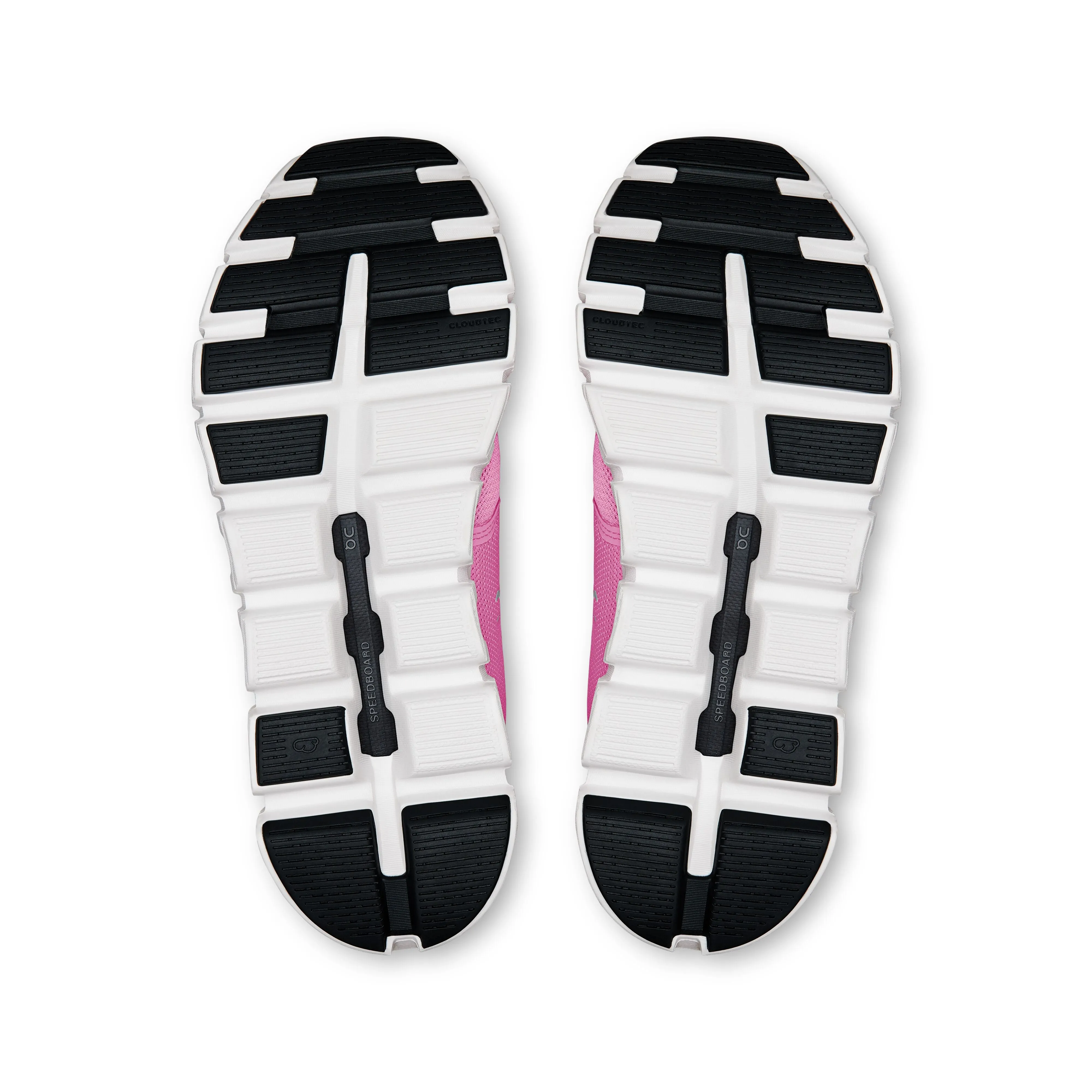 Women's On Cloud 6 Running Shoe in Raspberry | White