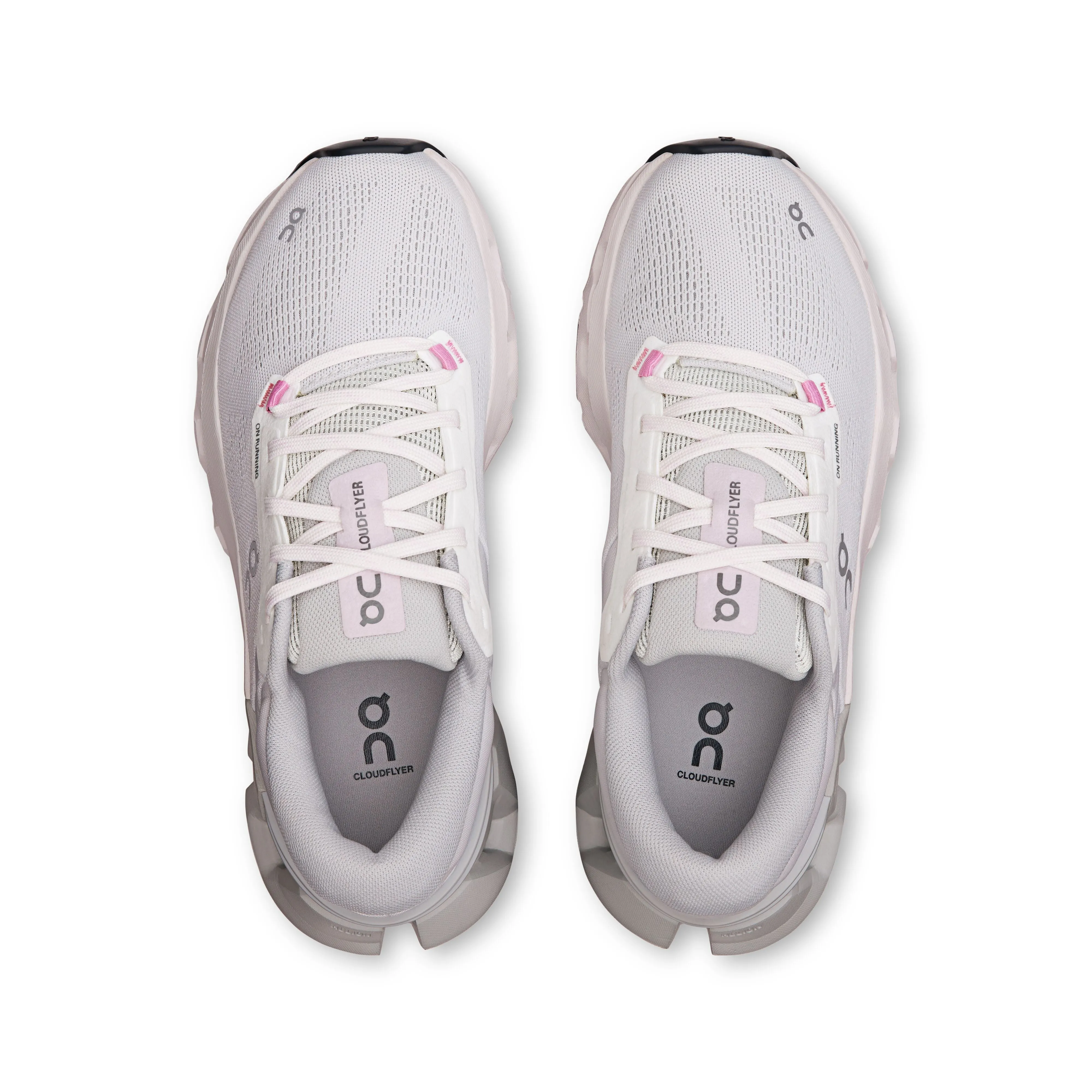 Women's On Cloudflyer 5 Running Shoe in White | Glacier