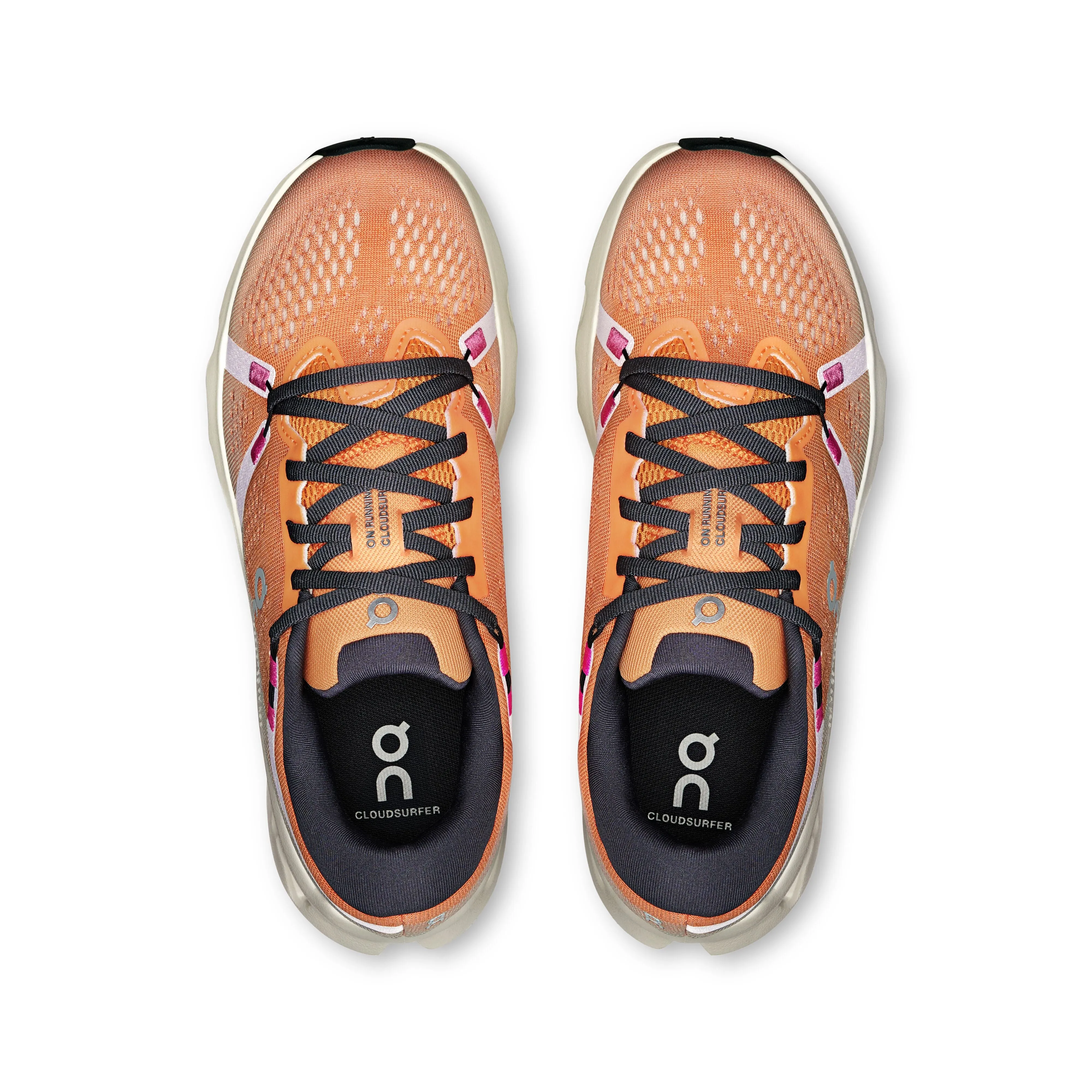 Women's On Cloudsurfer 2 Running Shoe in Tangerine | Ivory