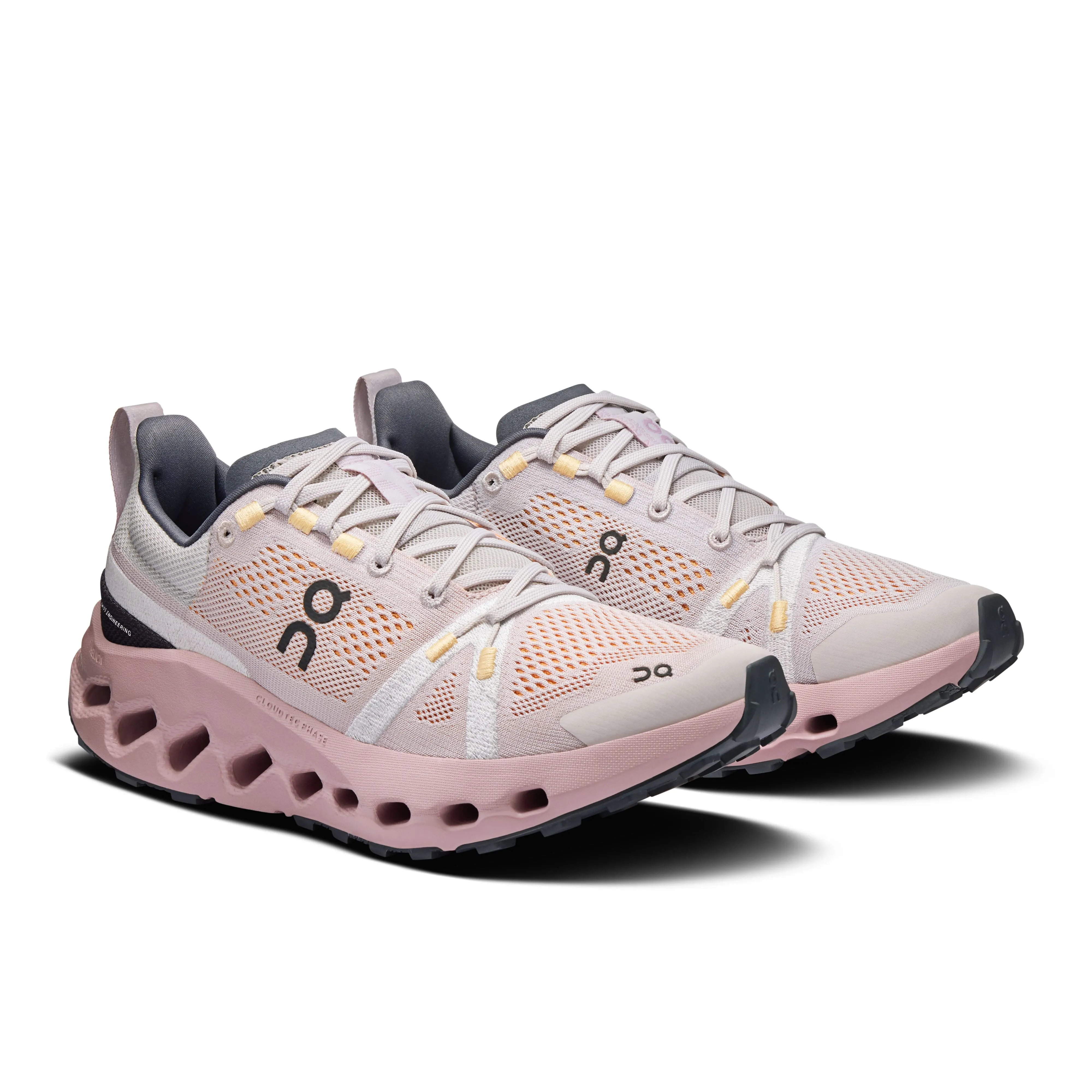 Women's On Cloudsurfer Trail Running Shoe in Silver | Mauve