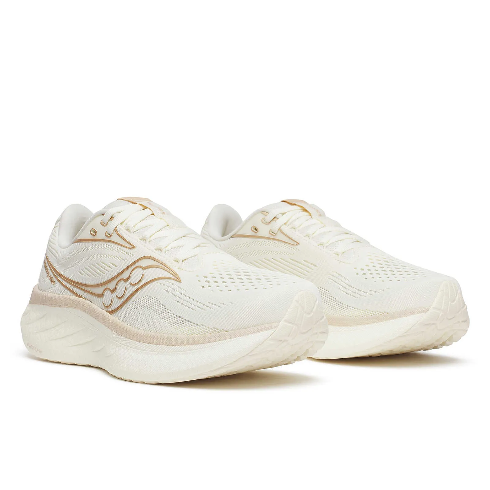 Women's Saucony Ride 18 Running Shoe in Vanilla