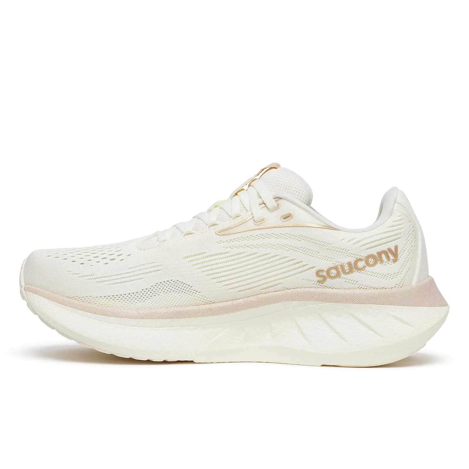 Women's Saucony Ride 18 Running Shoe in Vanilla
